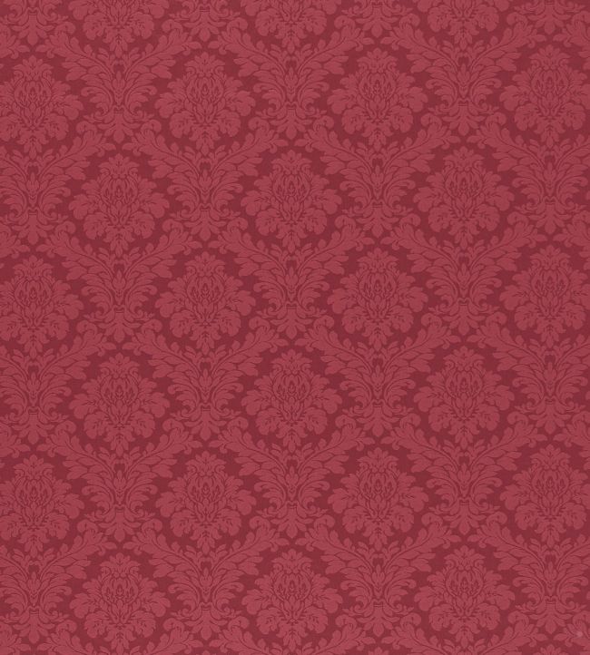 Lymington Damask Fabric by Sanderson Raspberry