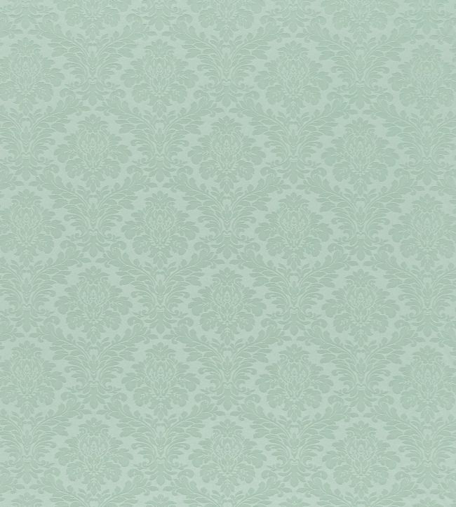Lymington Damask Fabric by Sanderson Slate Blue