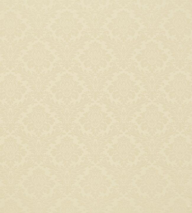 Lymington Damask Fabric by Sanderson White Clay