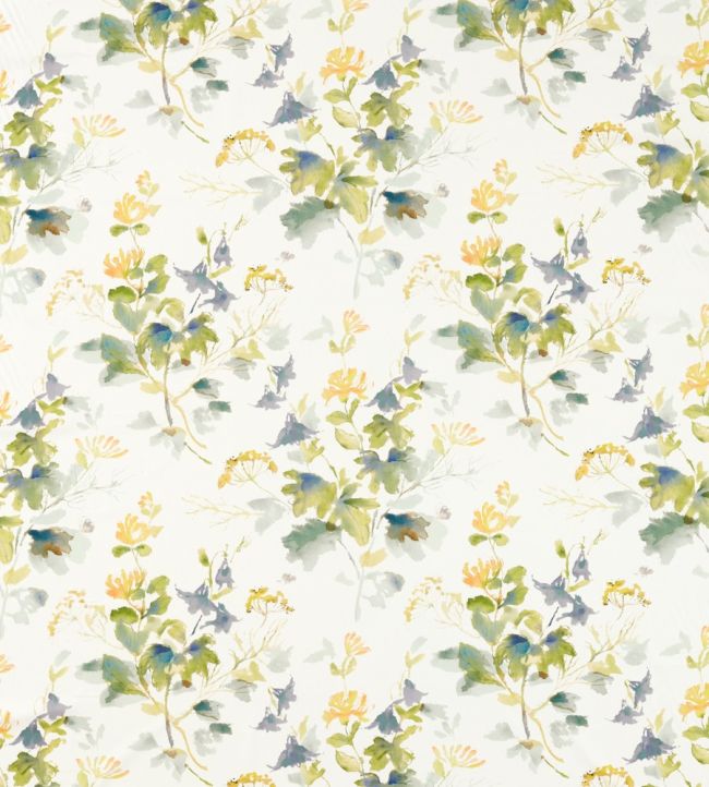Honey Flowers Fabric by Sanderson Anise/Slate
