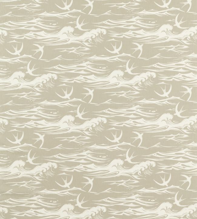 Swallows At Sea Fabric by Sanderson Linen