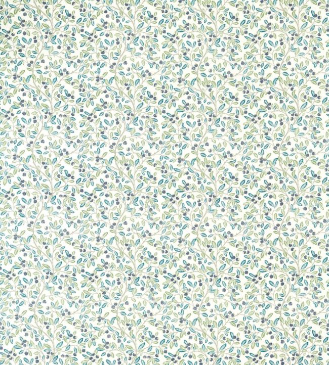 Wild Berries Fabric by Sanderson Blueberry/Sage