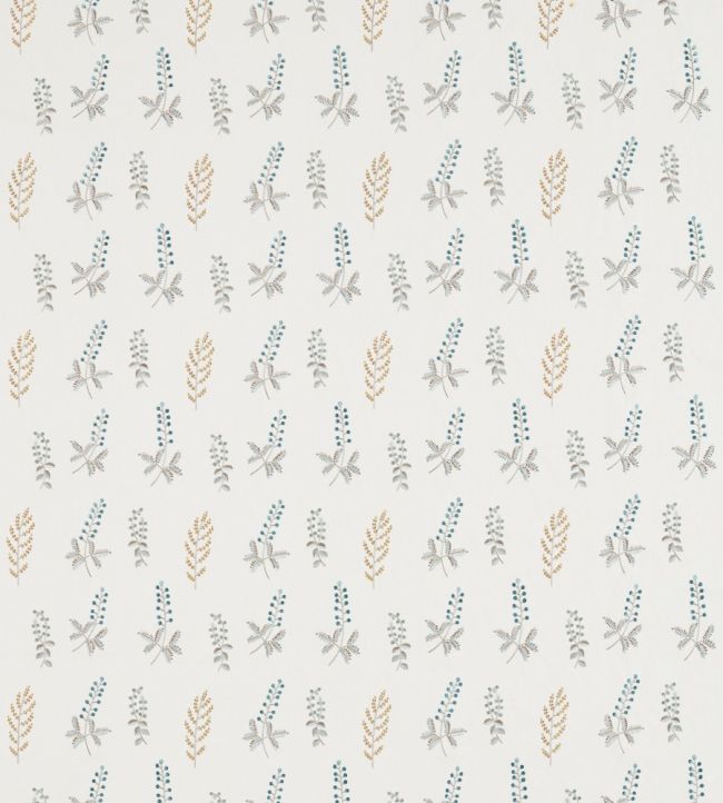 Bilberry Fabric by Sanderson Dijon/Teal
