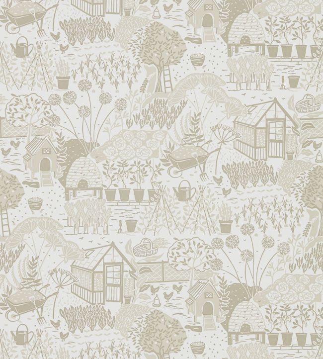 The Allotment Wallpaper by Sanderson Linen