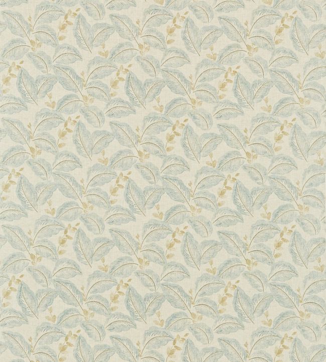 Box Hill Fabric by Sanderson Eau De Nil/Linen