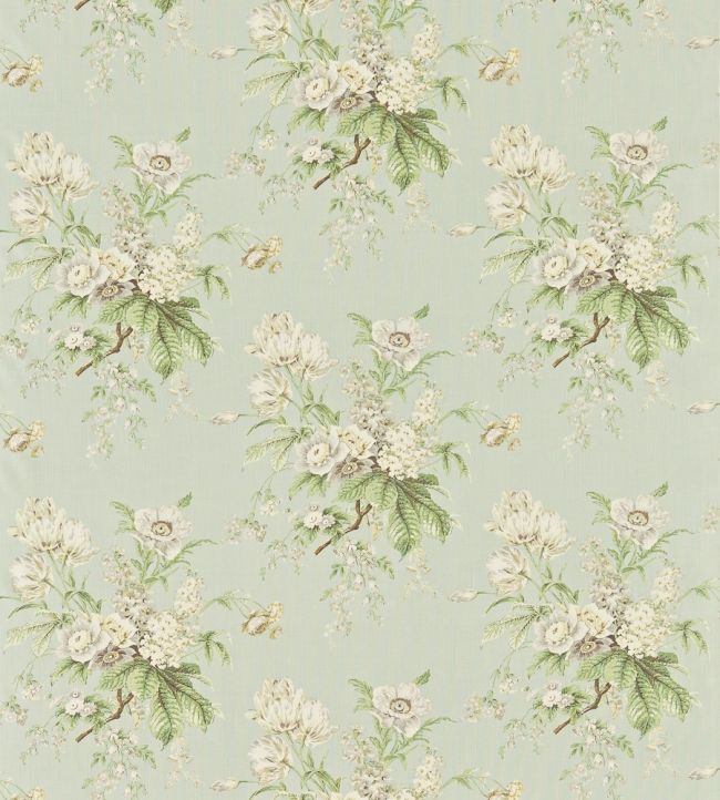 Tournier Fabric by Sanderson Silver/Eggshell