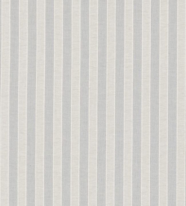 Sorilla Stripe Fabric by Sanderson Silver/Linen