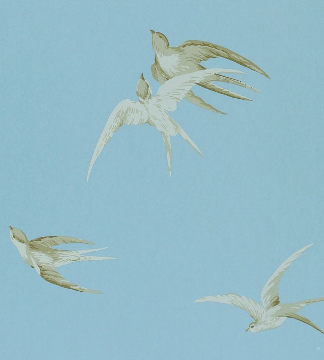 Swallows Wallpaper by Sanderson Wedgwood