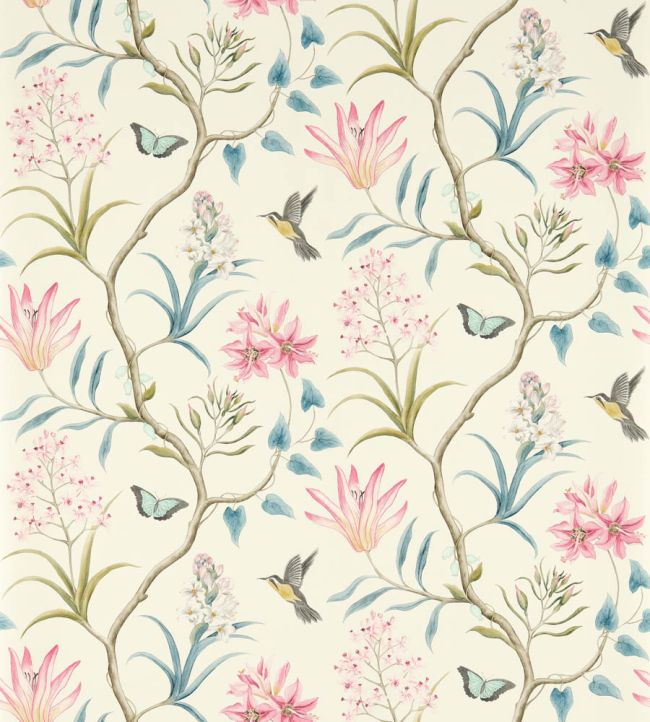 Clementine Wallpaper by Sanderson Dusky Pink