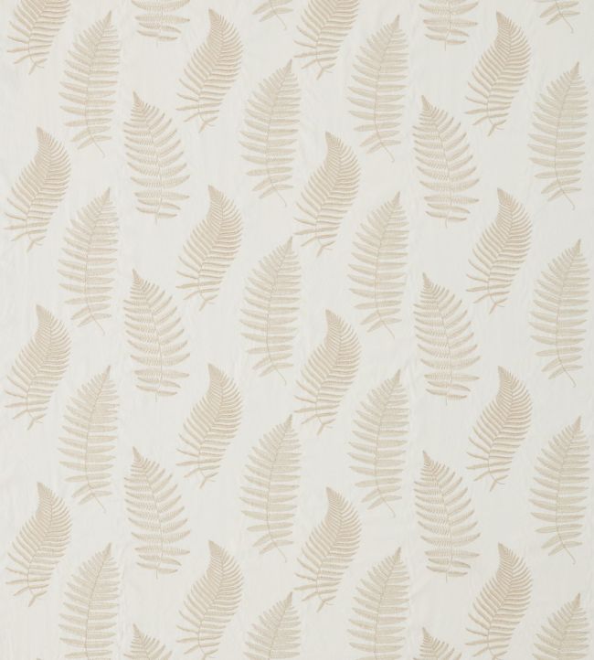 Fern Embroidery Fabric by Sanderson Ivory