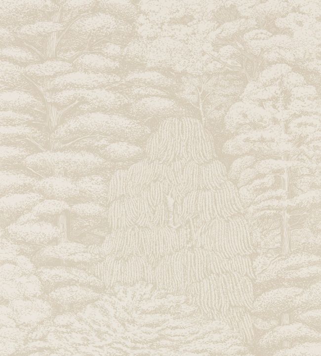 Woodland Toile Wallpaper by Sanderson Ivory/Neutral