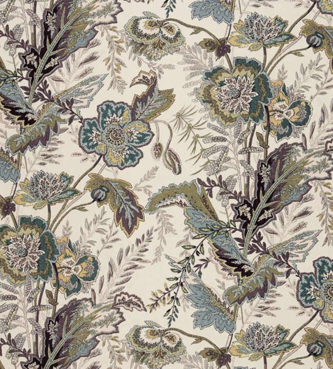 Sandoway Vine Fabric by Schumacher Seaglass