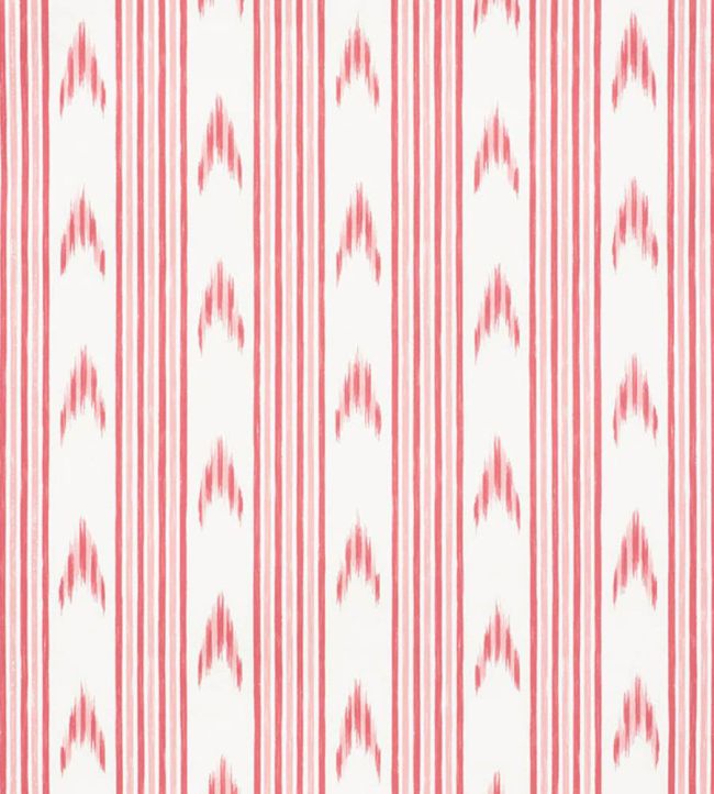 Santa Barbara Ikat Wallpaper by Schumacher Pink