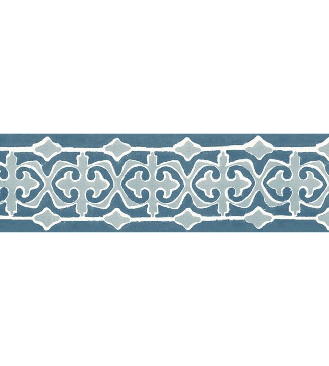 Santa Clara Tile Border Wallpaper by DADO Blue