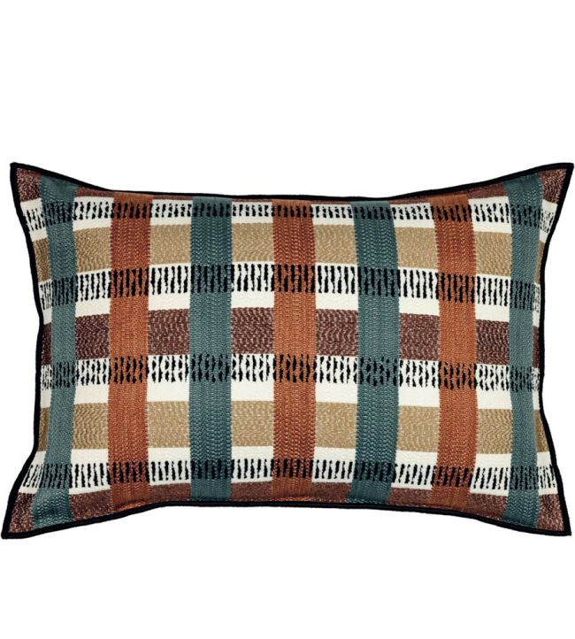 Santana Cushion 40 x 60cm by Maison Casamance Terracota Foncé