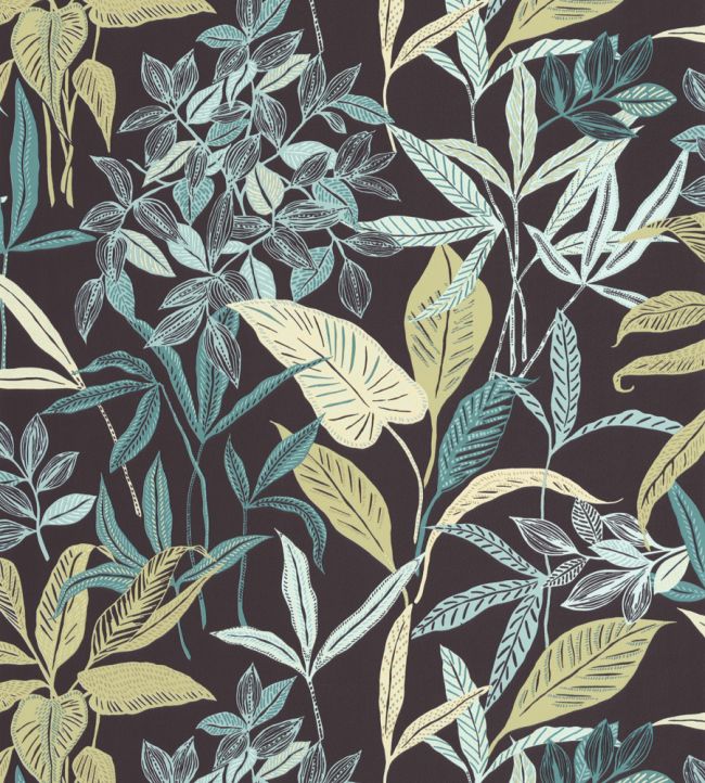 Santiago Wallpaper by Caselio Vert Kaki Ameraude