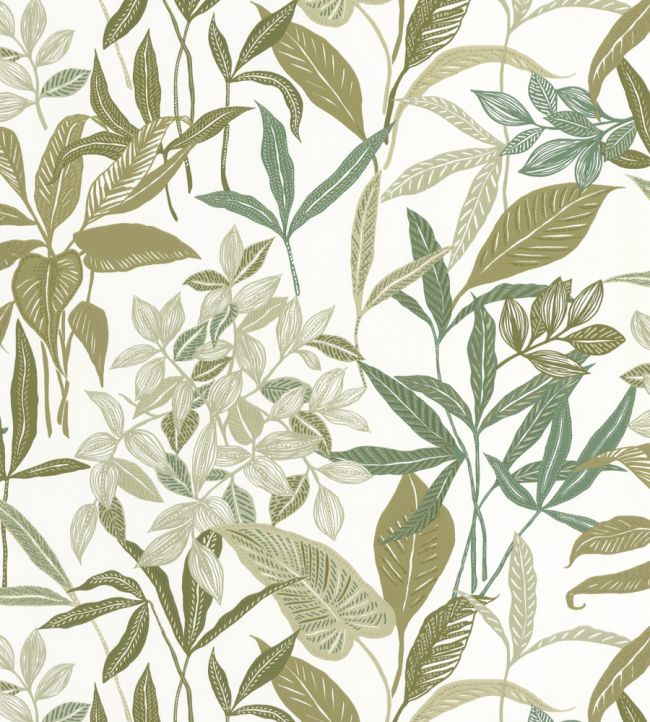 Santiago Wallpaper by Caselio Vert Mousse