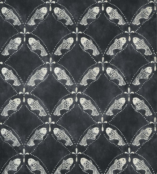 Santorini Wallpaper by Thibaut Black