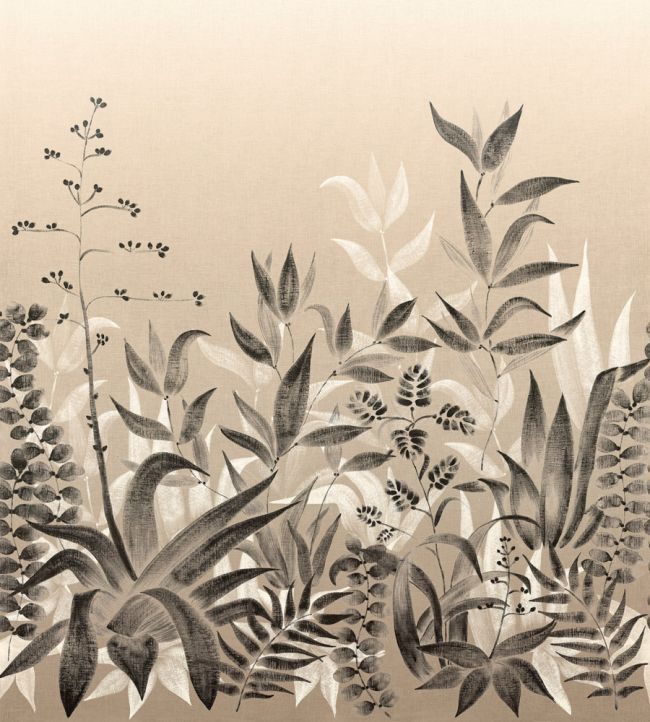 Saona Mural by Casamance Lin/Noir