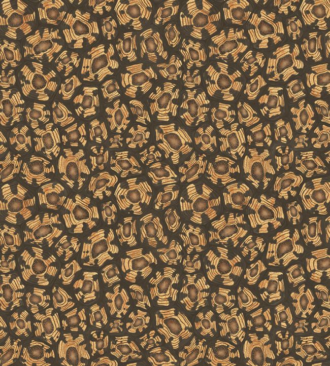 Savanna Shell Wallpaper by Cole & Son Ochre Soot & Orange