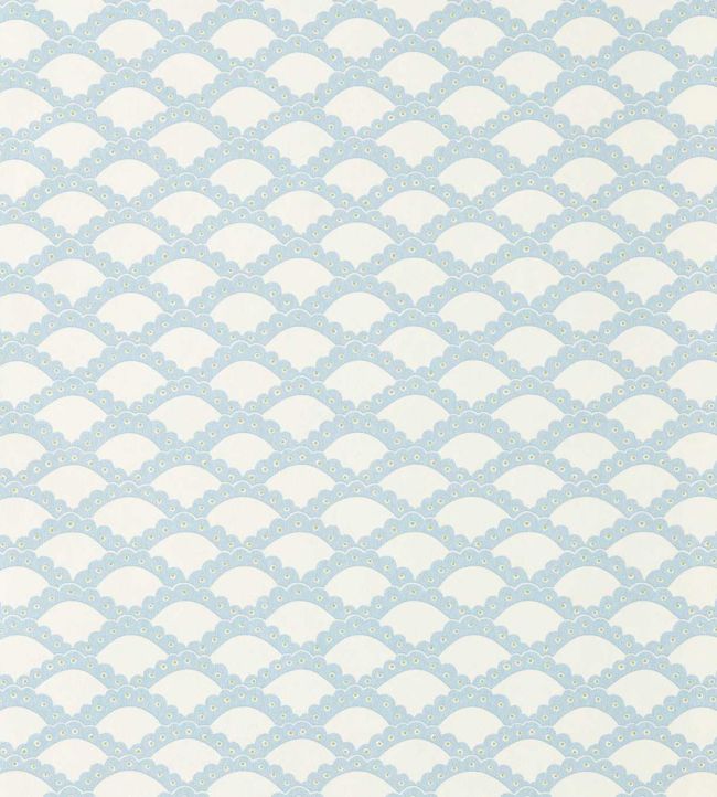 Scallop Frill Wallpaper by Scion Cornflower