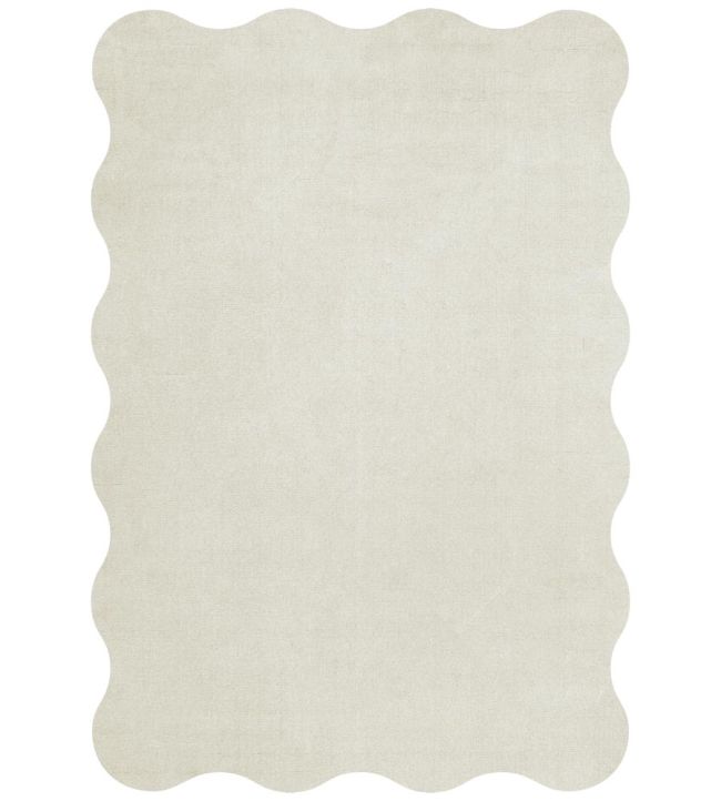 Layered Scallop rug Bone White SCALBW160230 Bone White