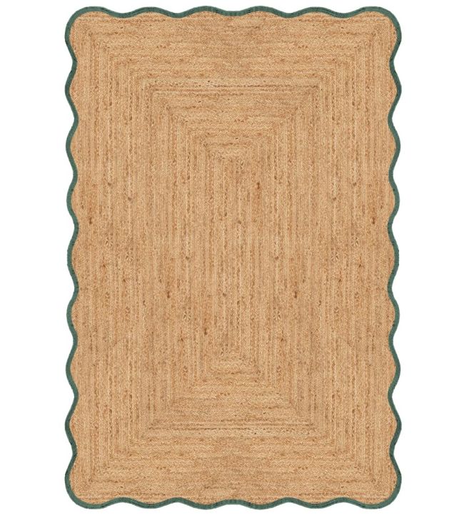 Layered Scallop rug Dark Green SCAJUDG140200 Dark Green