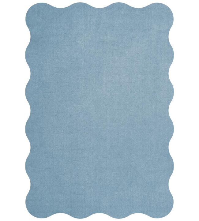 Layered Scallop rug Soft Blue SCALSB180270 Soft Blue