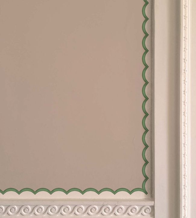 Scalloped Border Wallpaper by Ottoline Green