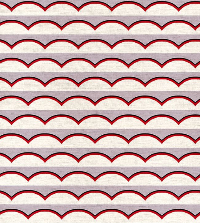 Scallops Fabric by Ottoline Lilac