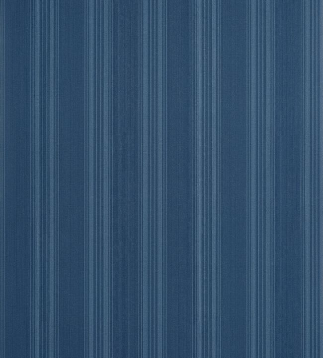 Scarlet Stripe Wallpaper by Thibaut Navy