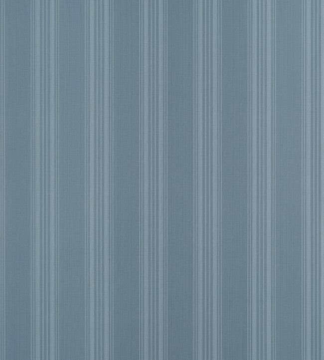 Scarlet Stripe Wallpaper by Thibaut Slate Blue
