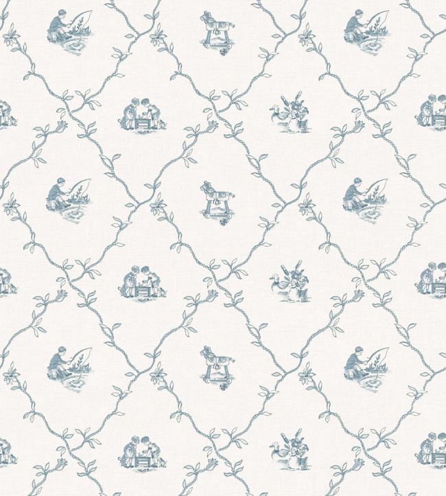 Scenes Wallpaper by Coordonne Indigo