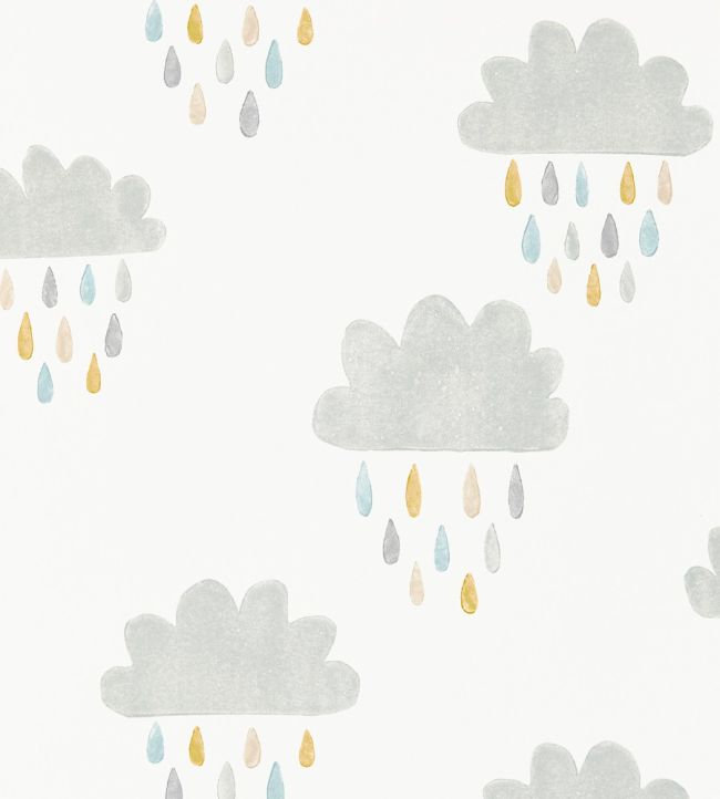 April Showers Wallpaper by Scion Slate/Pickle/Paper