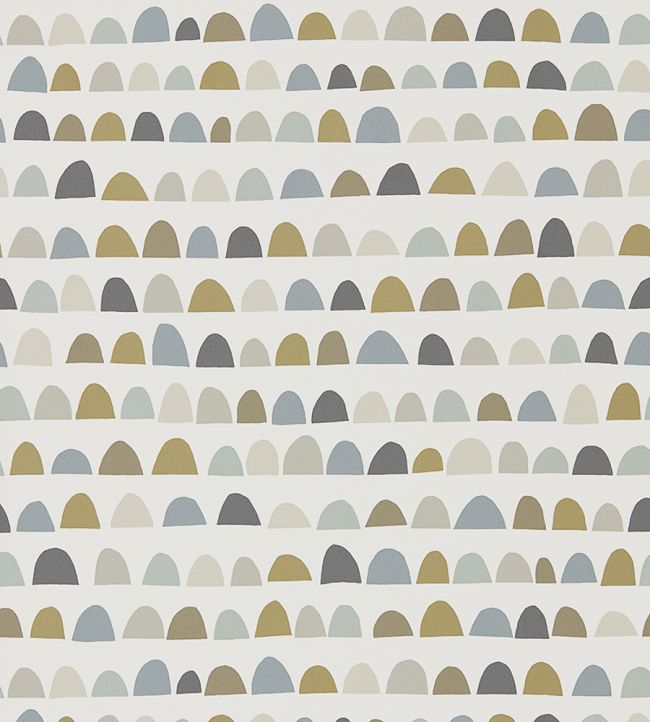 Priya Wallpaper by Scion Charcoal/Fossil/Linen