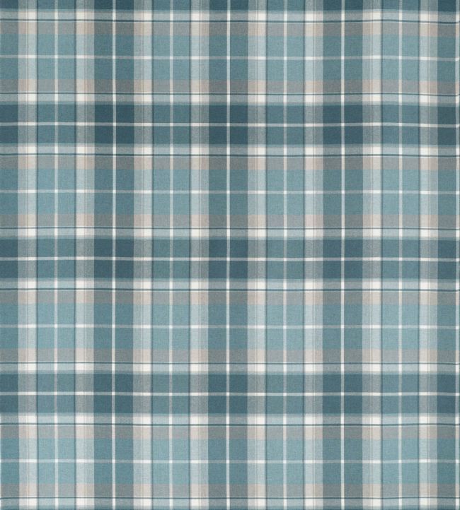 Scot's Plaid Fabric by Thibaut Spa Blue