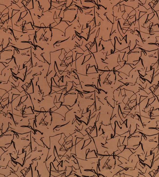 Scribble Recycled Fabric by Kirkby Design Amber