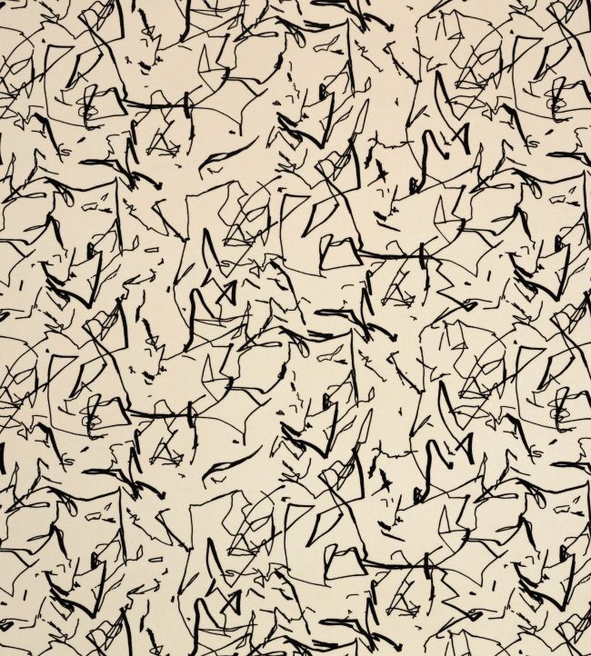 Scribble Recycled Fabric by Kirkby Design Monochrome