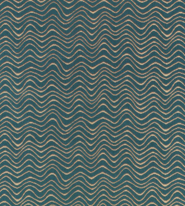Scroll Fabric by Kirkby Design Kingfisher