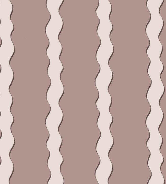 Scroll Stripe Fabric by Parker & Jules Plaster