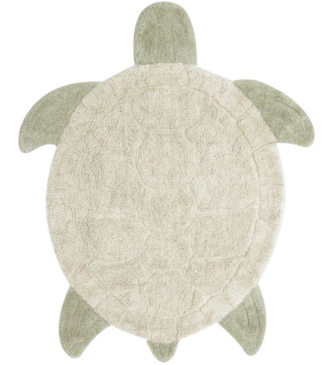 Lorena Canals Sea Turtle rug Natural/Olive C-SEATURT Natural/Olive