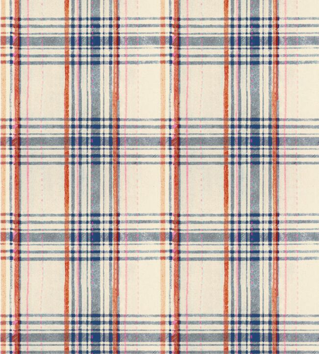 Seaport Plaid Wallpaper by MINDTHEGAP Cream