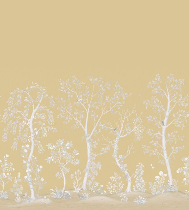 Seasonal Woods Mica Mural by Cole & Son Gold Pearl
