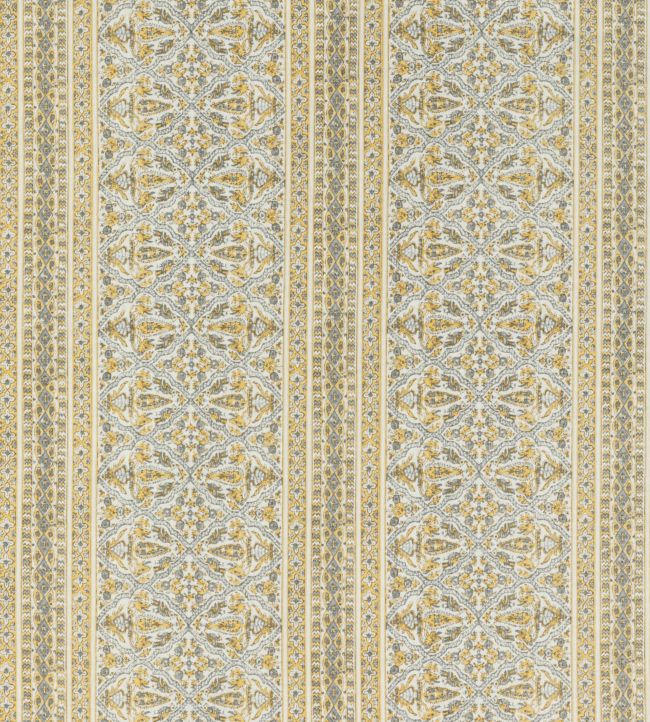 Seaton Stripe Fabric by Baker Lifestyle Yellow / Pebble