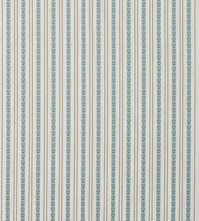 Seaton Stripe Fabric by Colefax and Fowler Aqua