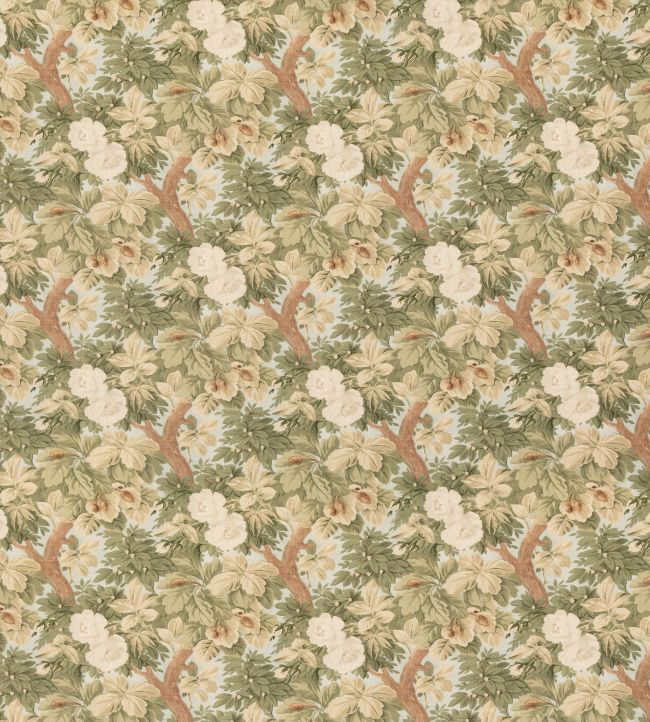 Secret Garden Fabric by George & Minnie Aqua/Sage
