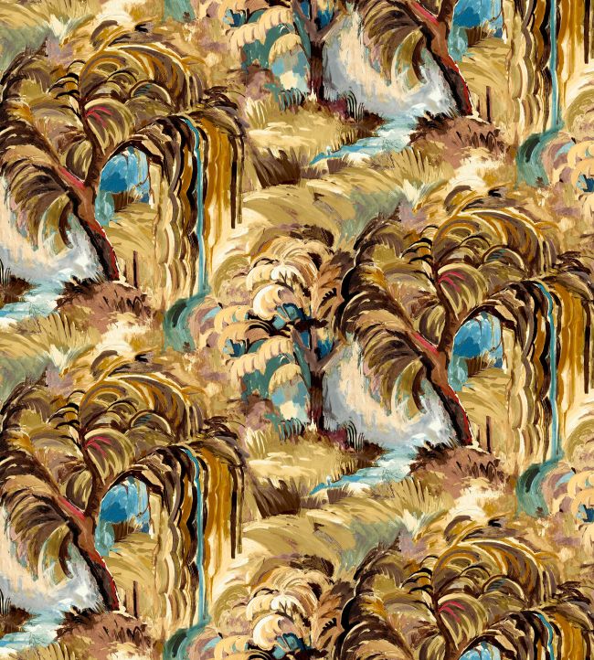 Secret Lagoon Midi Fabric by Arley House Henna
