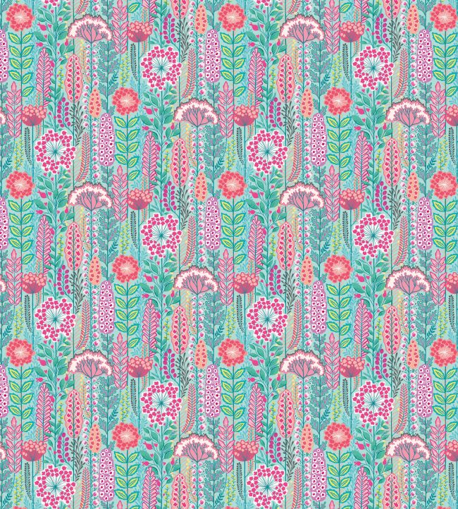 Seedheads Wallpaper by Ohpopsi Raspberry Sky