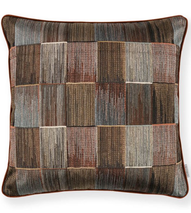 Sekani Cushion 55 x 55cm by Romo Chocolate