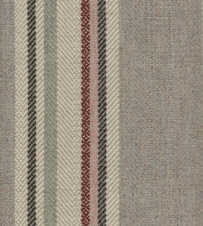 Selsley Stripe Fabric by Lewis & Wood Heather